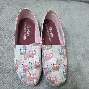 Skechers Pink and Blue Sneakers Slip-On Comfort